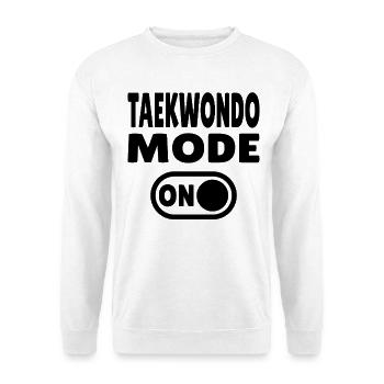 Mode Taekwondo activé – Puissance pour les amateurs d’arts martiaux - Sweat-shirt Unisexe - blanc - Devant