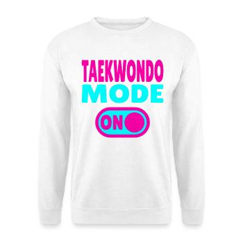 Mode Taekwondo activé – Puissance pour les amateurs d’arts martiaux - Sweat-shirt Unisexe - blanc - Devant