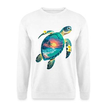 Turtle Waves Surf Turtle Surfer Turtles - Unisex Sweatshirt - white - Front