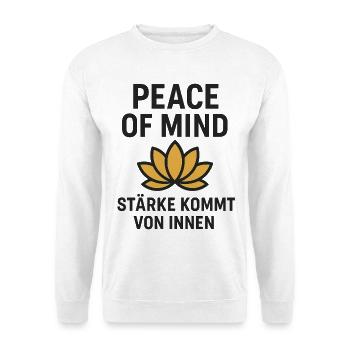 Zen-Lotus Peace and Inner Power - Unisex Sweatshirt - white - Front