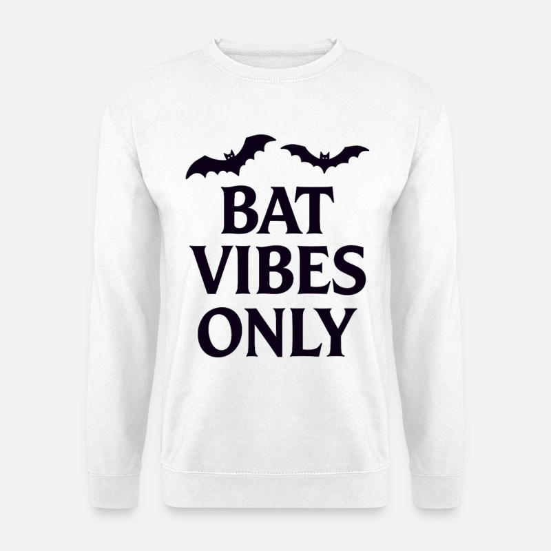 Fledermaus-Vibes für Grusel-Fans - Unisex Pullover - Weiß