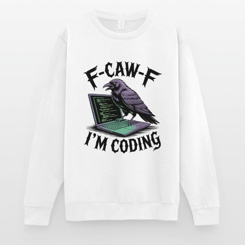 RabenCoder : Code Raven sur l’ordinateur portable Sweat-shirt Unisexe