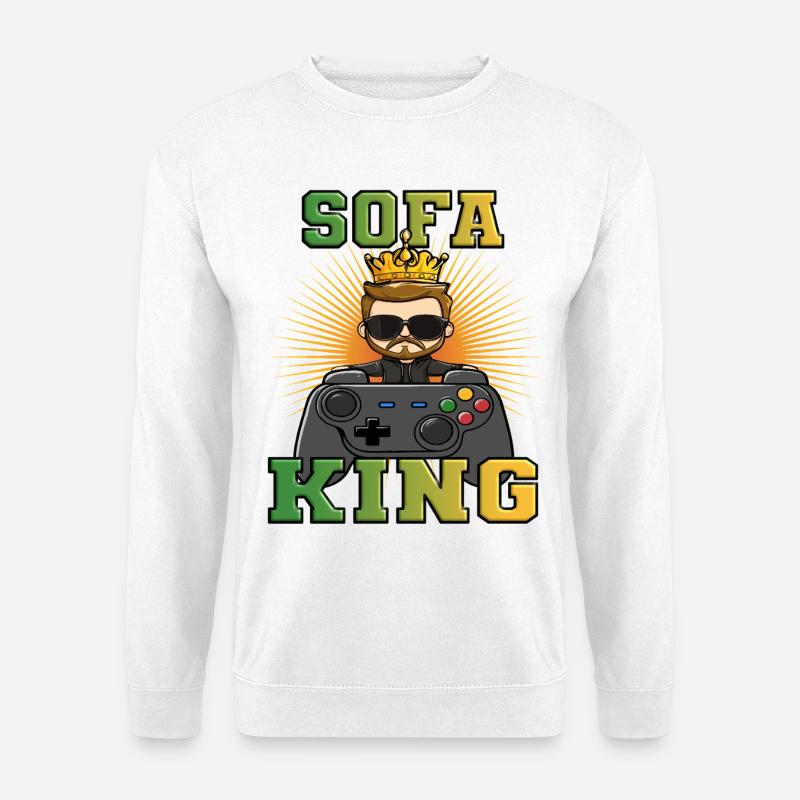 Gaming shirt - sofa king controller zocken - Unisex Pullover - Weiß