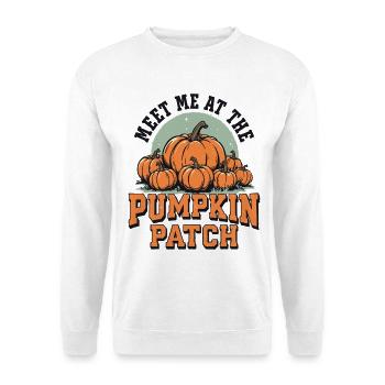 Meet me at the pumpkin patch - Unisex Sweatshirt - white - Front