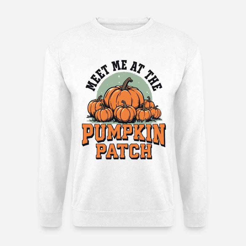 Meet me at the pumpkin patch - Unisex Sweatshirt - white