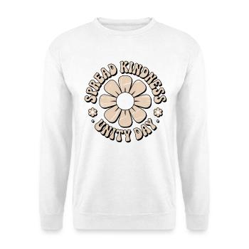 Freundlichkeit Gegen Mobbing Soziale Botschaft - Unisex Pullover - Weiß - Vorne