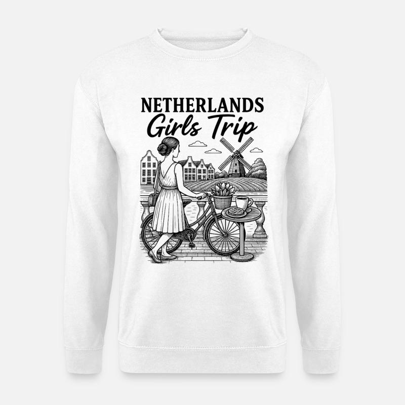 Nachtsternensprenkel Muster - Unisex Pullover - Weiß