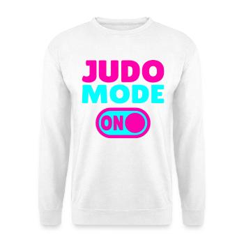 Judo Mode ON – Stärke, Disziplin & Kampfgeist - Unisex Pullover - Weiß - Vorne