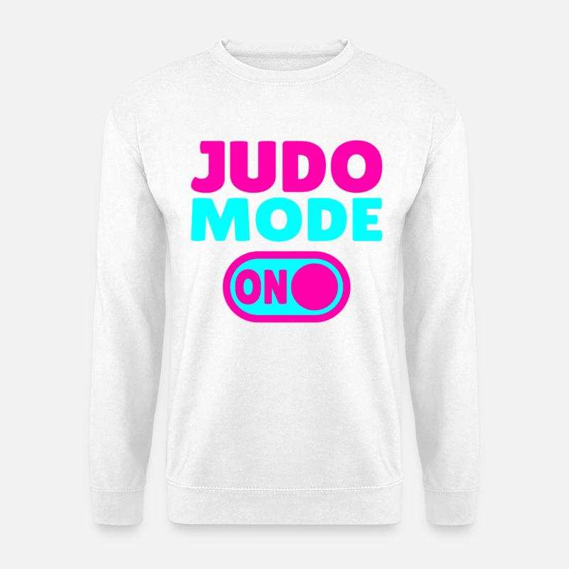 Judo Mode ON – Stärke, Disziplin & Kampfgeist - Unisex Pullover - Weiß