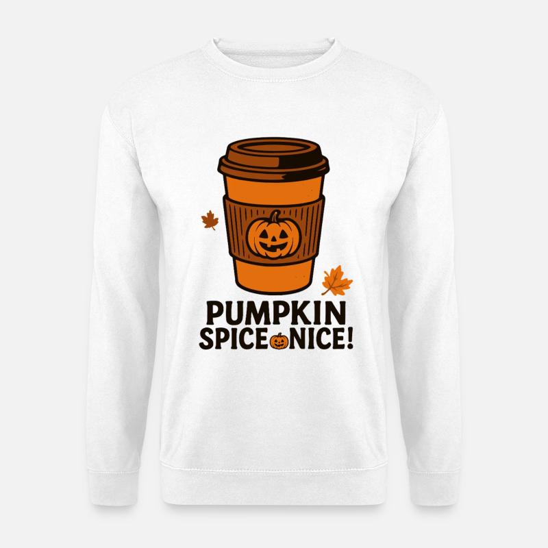 Pumpkin Spice Schöner lustiger Kaffee Halloween Kostüm - Unisex Pullover - Weiß