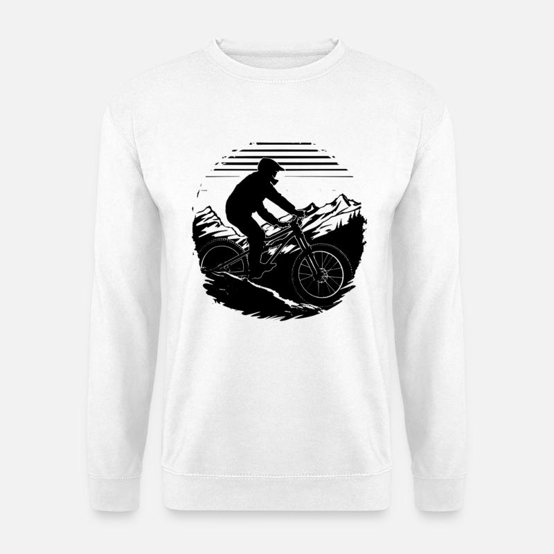 Mountain biking - Unisex Sweatshirt - white