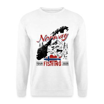 Norway Fishing Tour 2025 - Angler Gift - Unisex Sweatshirt - white - Front