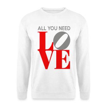 All You Need Is Love Pop Art - Unisex Pullover - Weiß - Vorne
