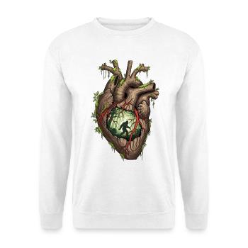Heart Bigfoot Jungle - Unisex Sweatshirt - white - Front