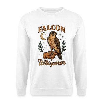 Faucon chuchoteur Fauconnerie Amoureux des oiseaux - Sweat-shirt Unisexe - blanc - Devant