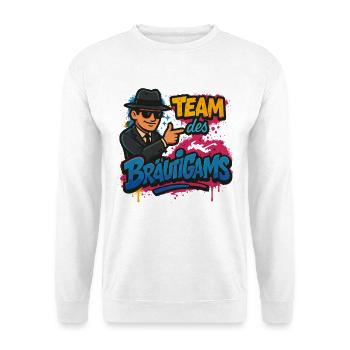 Team des Brautigams Graffiti - Unisex Pullover - Weiß - Vorne