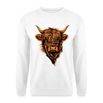 Cow Highland Cow Highland Cattle Cattle Farm Cows - Unisex Sweatshirt - white - Front