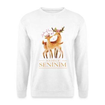 Sadece Senininim (türk)  - Ich gehöre nur Dir  - Unisex Pullover - Weiß - Vorne
