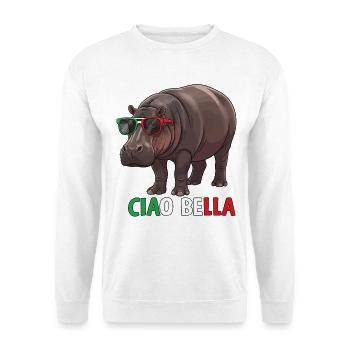 Ciao Bella - Unisex Pullover - Weiß - Vorne