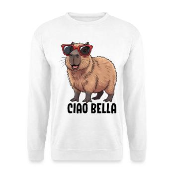 Ciao Bella - Unisex Pullover - Weiß - Vorne