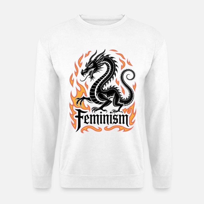 Flammenring Feuerrahmen - Unisex Pullover - Weiß