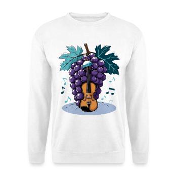 Grapes Violin Melody - Unisex Sweatshirt - white - Front