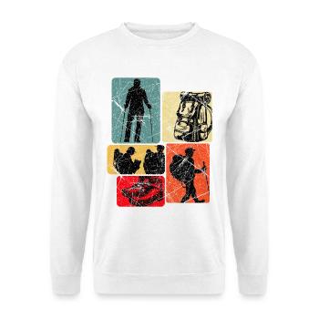 Hiking Hiking Nature Mountains - Unisex Sweatshirt - white - Front