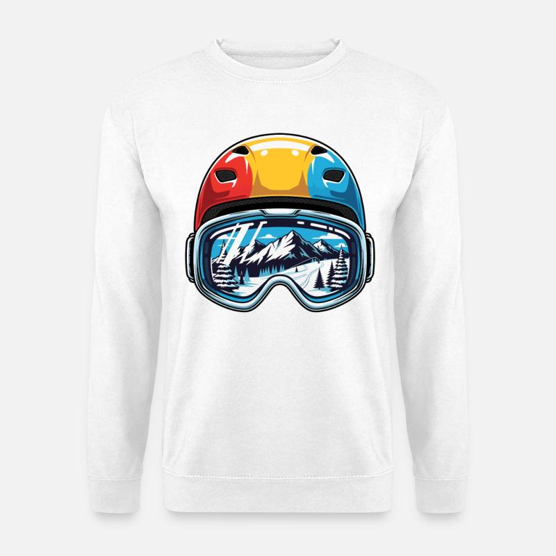 Skihelm Berge Smile - Unisex Pullover - Weiß