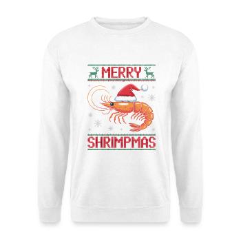 Merry Shrimpmas Ugly Christmas - Unisex Sweatshirt - white - Front