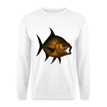 Majestätischer Fisch im Wasser - Unisex Pullover - Weiß - Vorne