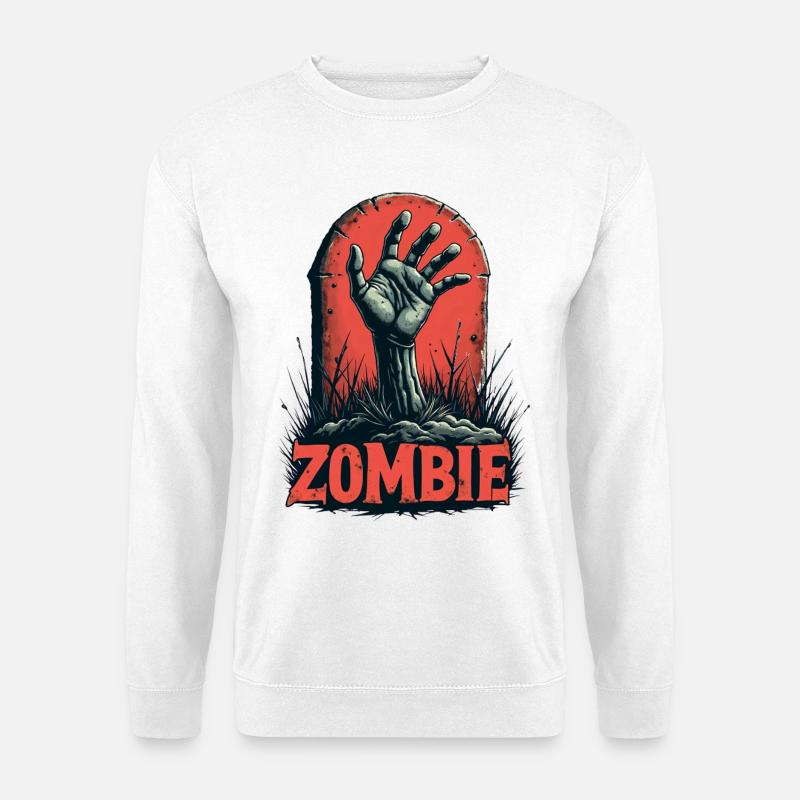 Apokalypse Zombie Hand - Unisex Pullover - Weiß