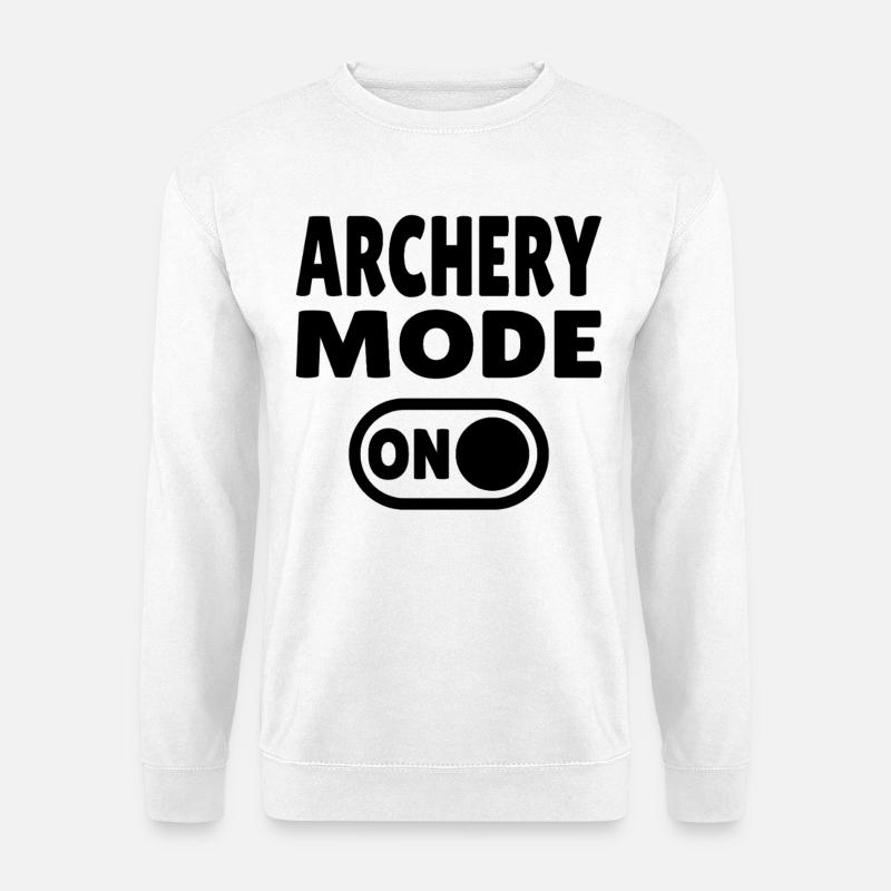 Mode tir à l’arc activé - Sweat-shirt Unisexe - blanc