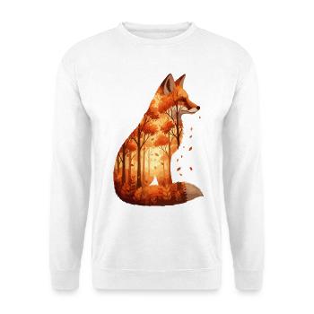 Cozy Autumn Fox Design - Nature & Forest - Unisex Sweatshirt - white - Front