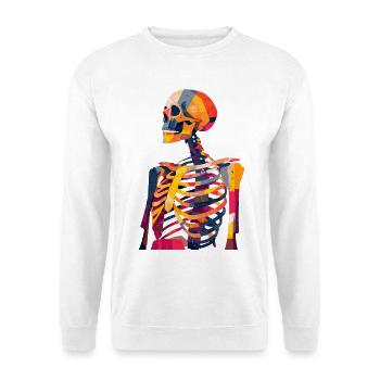 Skeleton Artist Creative Art Anatomy - Unisex Sweatshirt - white - Front