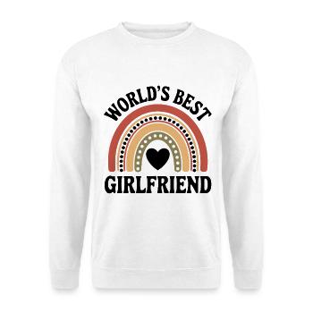 Weltbeste Freundin Regenbogen - Unisex Pullover - Weiß - Vorne