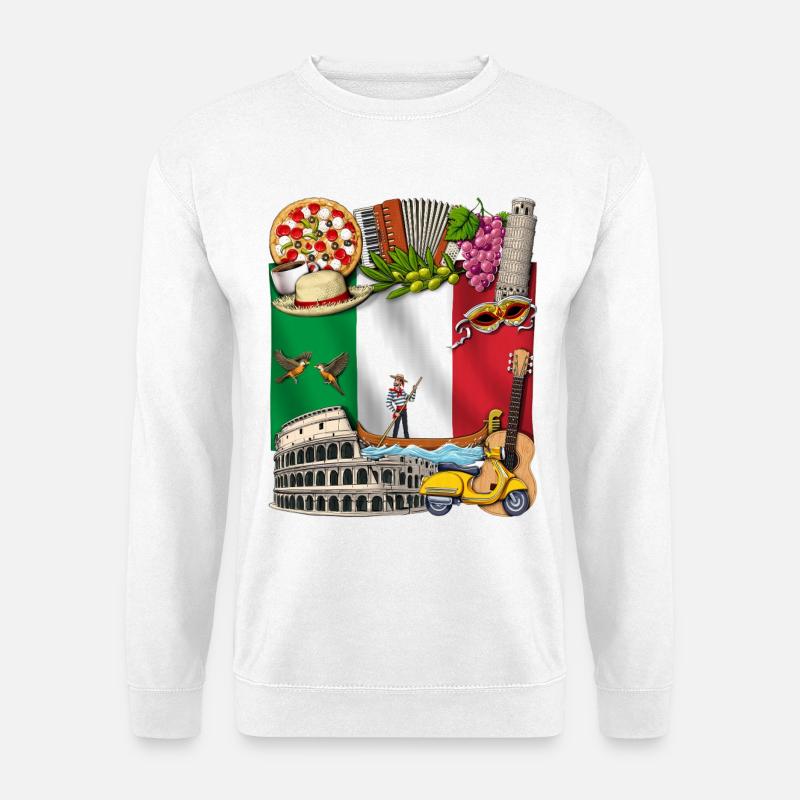 Italien - Unisex Pullover - Weiß
