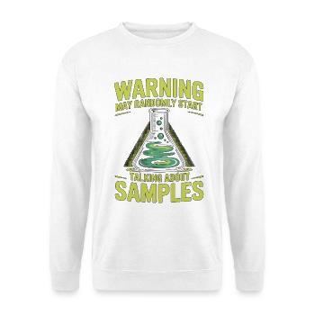 Lab Technician Warning May Randomly Medical Lab - Unisex Pullover - Weiß - Vorne