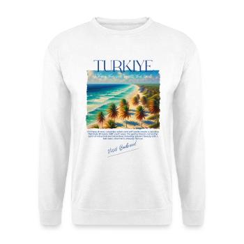 Türkei Bodrum Strand Urlaub Design – Visit Bodrum - Unisex Pullover - Weiß - Vorne