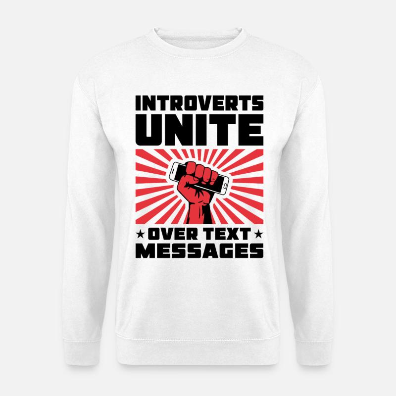 Forderungsfaust Strahlen - Unisex Pullover - Weiß