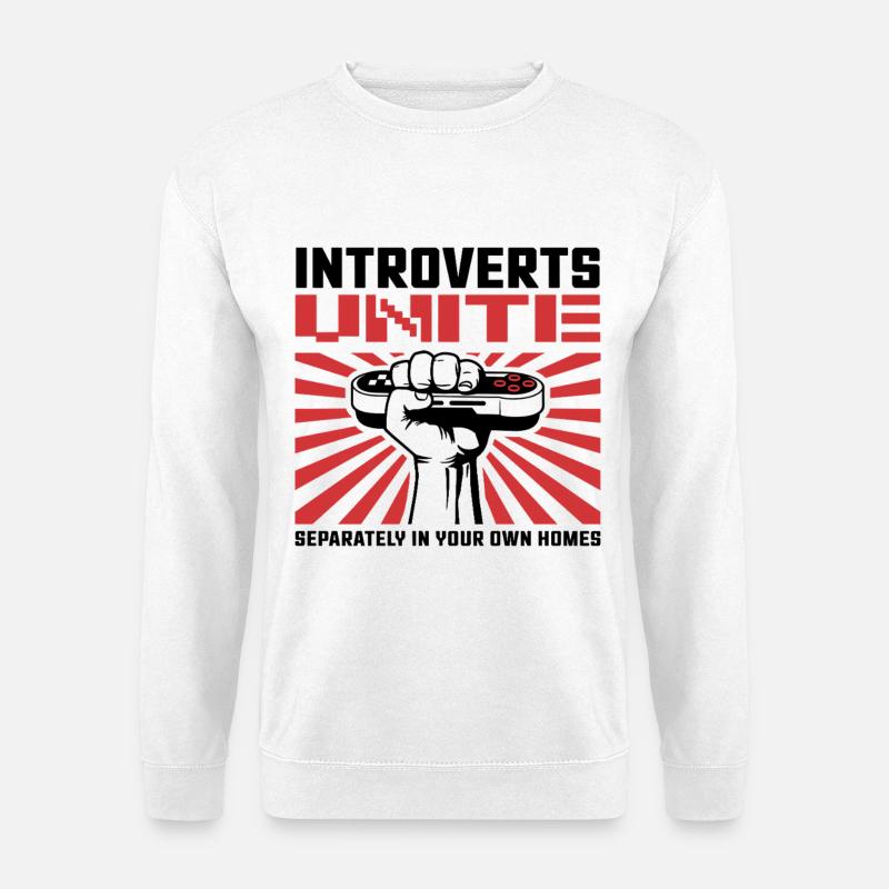 Vereinte Faust Strahlen - Unisex Pullover - Weiß