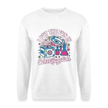 Technicien de laboratoire Je mets le plaisir dans le travail de laboratoire - Sweat-shirt Unisexe - blanc - Devant