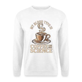 Technicien de laboratoire Mon groupe sanguin est Phlébotomiste de laboratoire - Sweat-shirt Unisexe - blanc - Devant