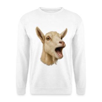 Goat Goat Farming Goat Farmer Goat Open Mouth - Unisex Sweatshirt - white - Front