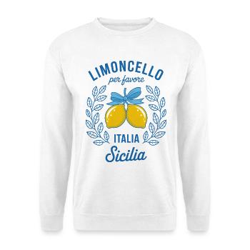 Limoncello Sicile Italie Souvenir de vacances - Sweat-shirt Unisexe - blanc - Devant