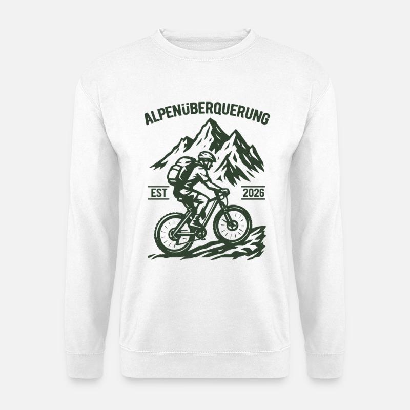 Alpenüberquerung EST 2026 - Fahrrad - Unisex Pullover - Weiß