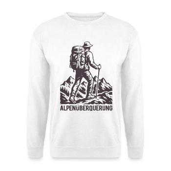 Traversée des Alpes - Randonnée - Sweat-shirt Unisexe - blanc - Devant