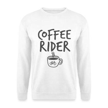 Coffee Rider Coffee Ride Radfahren Kaffee Radsport - Unisex Pullover - Weiß - Vorne