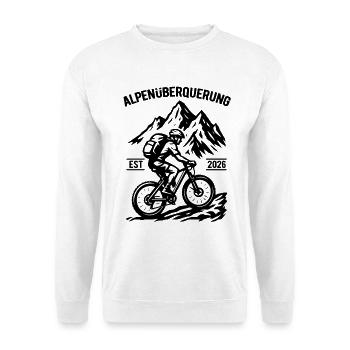 Alpenüberquerung EST 2026 - Fahrrad - Unisex Pullover - Weiß - Vorne