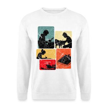 Schriftsteller Autor Schreiber Schreiben Geschenk - Unisex Pullover - Weiß - Vorne