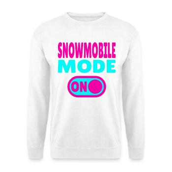 Mode motoneige activé - Sweat-shirt Unisexe - blanc - Devant